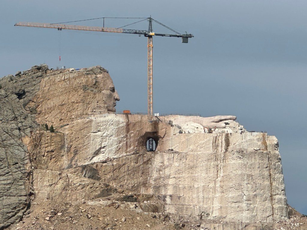 Crazy Horse Memorial in Crazy Horse, South Dakota, USA.