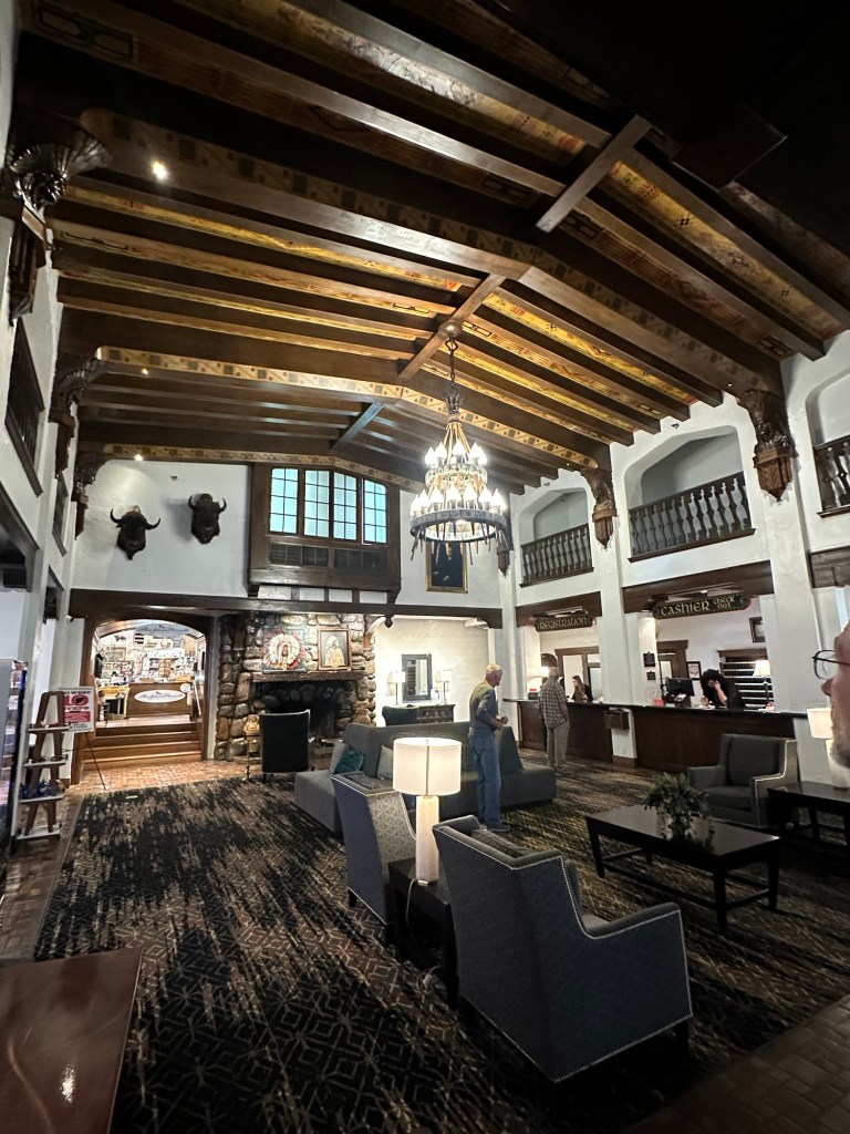 Lobby of Hotel Alex Johnson in Rapid City, South Dakota, USA.