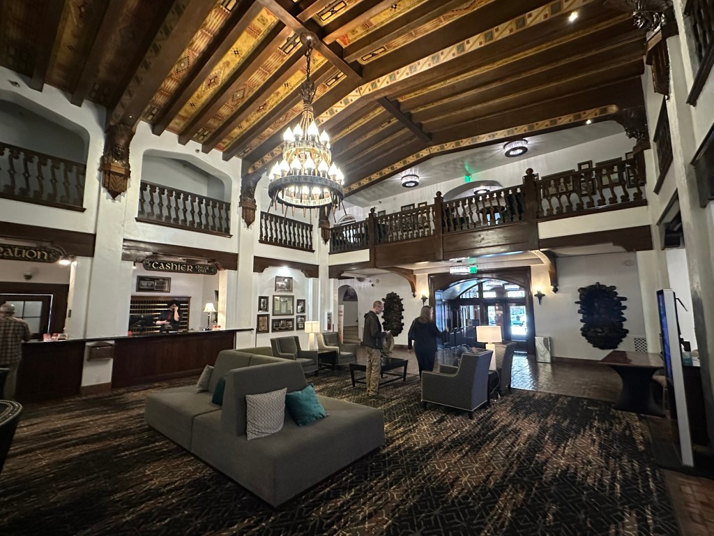 Lobby of Hotel Alex Johnson in Rapid City, South Dakota, USA.