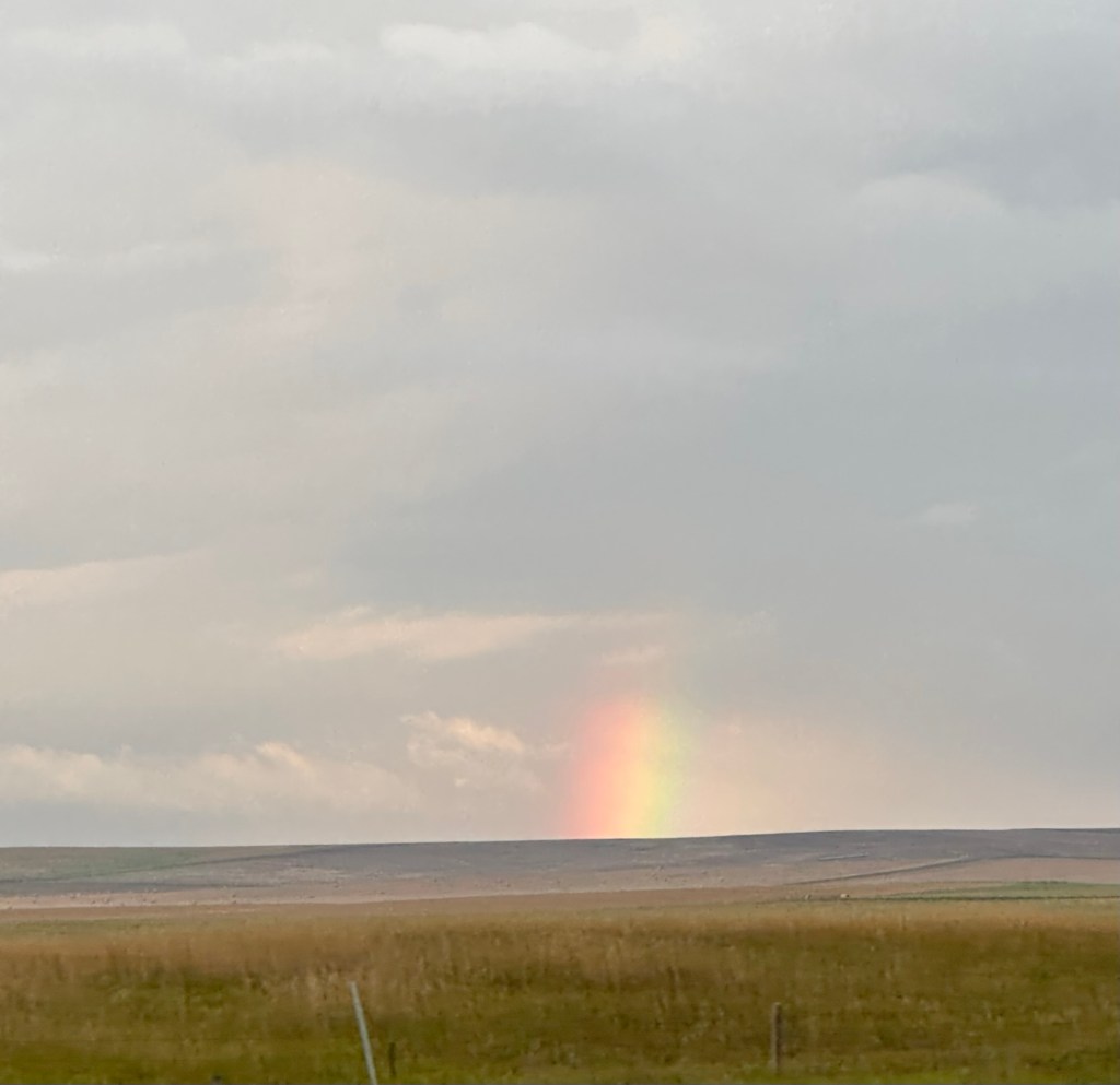 Rainbow in South Dakota, USA.