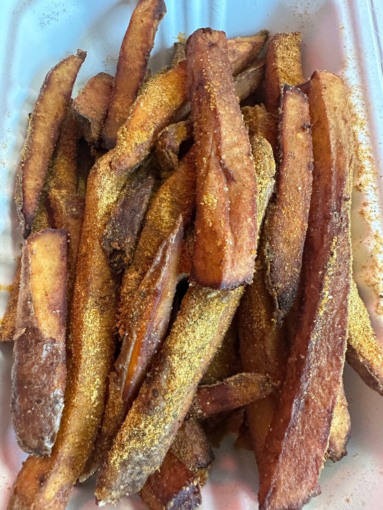 Fries at Veg.Edible in Omaha, Nebraska, USA.