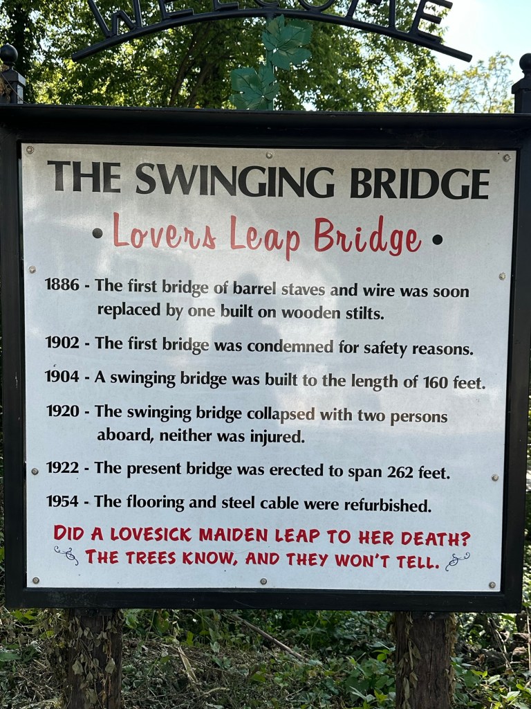 Lover’s Leap Bridge in Columbus Junction, Iowa, USA.