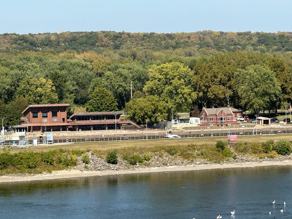 View of lock at Starved Rock State Park in Oglesby, Illinois, USA.