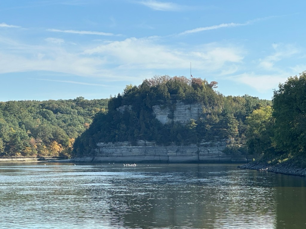 View at Starved Rock State Park in Oglesby, Illinois, USA.