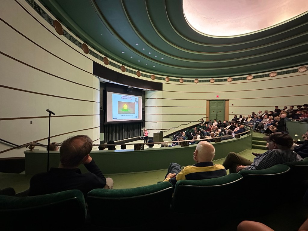 Gabriela González, PhD presentation at Rackham Auditorium at University of Michigan in Ann Arbor, Michigan, USA