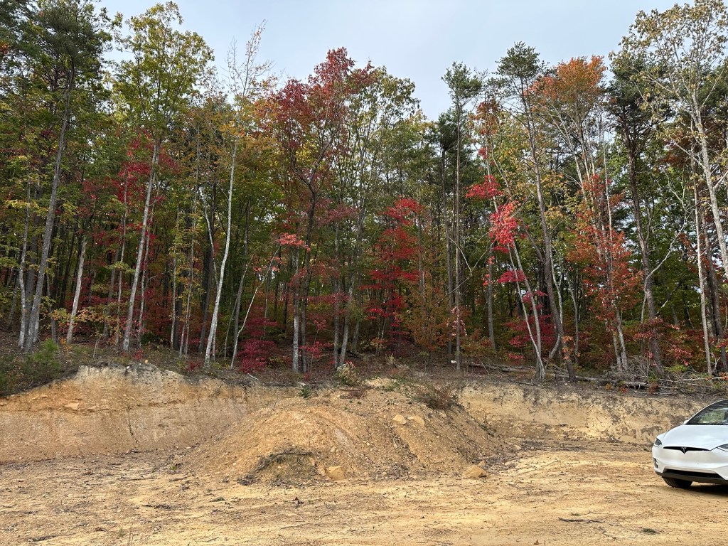 Cleared pad for house in Dunlap, Tennessee, USA.
