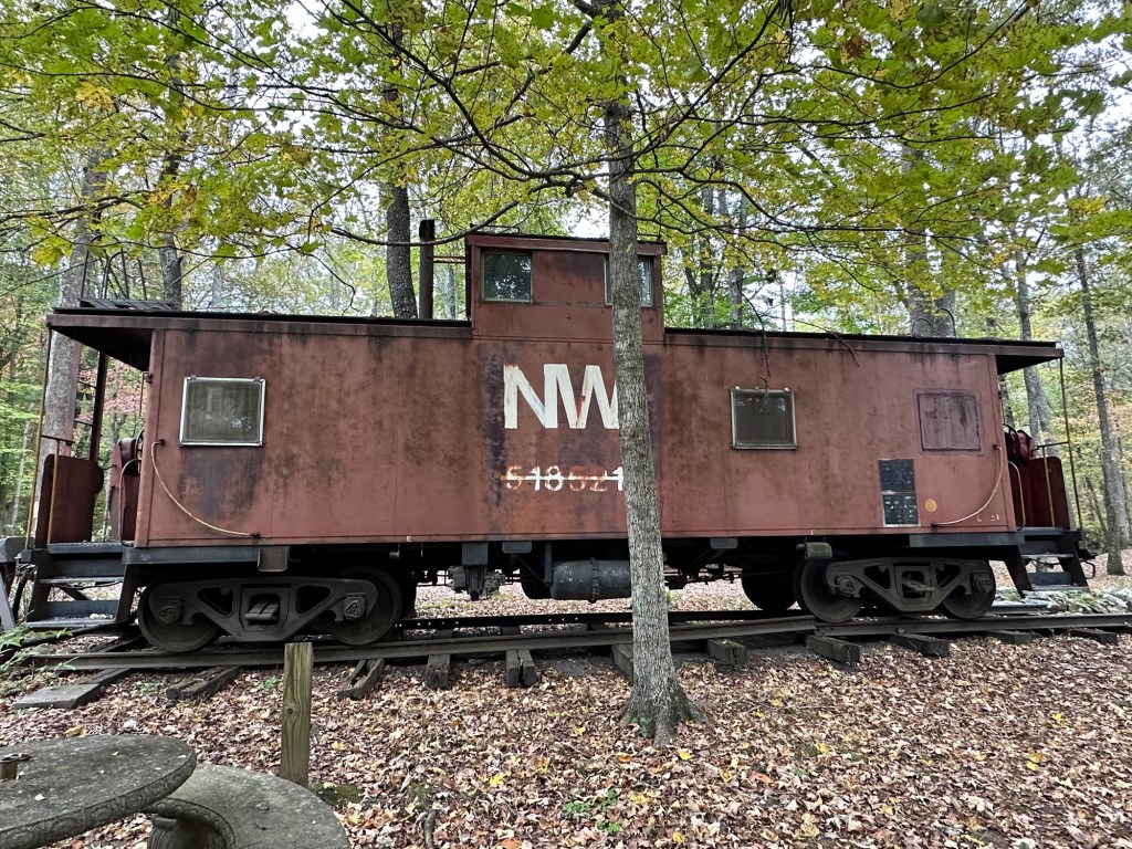 Train Caboose at Coke Oven Museum in Dunlap, Tennessee, USA.