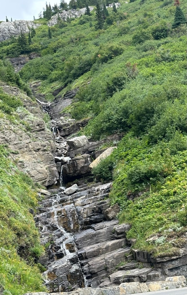 Stream in Glacier National Park in Montana. Picture by Happy Vegan Campers.